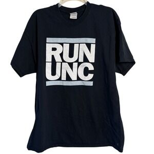 "Run UNC" t-Shirt Size XL Black University North Carolina